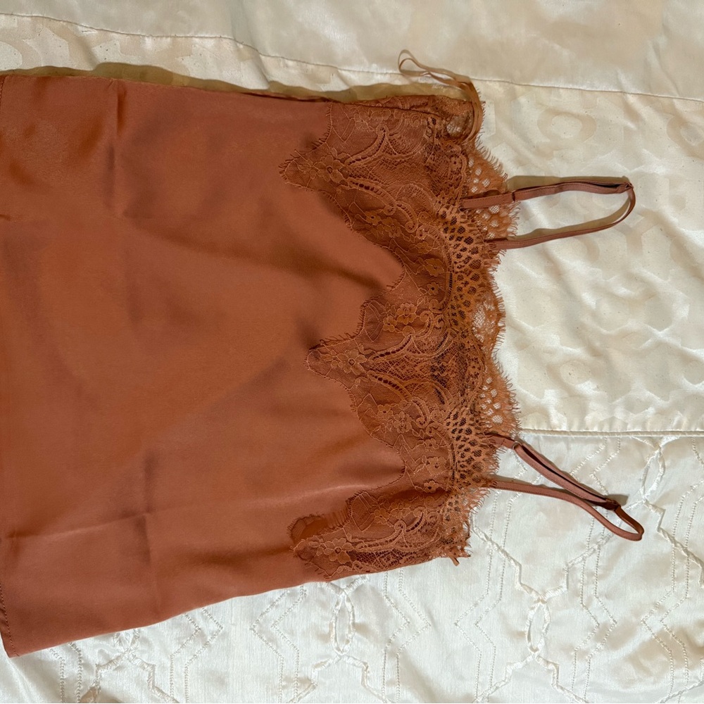 Wishlist Rust Lace Trim Camisole